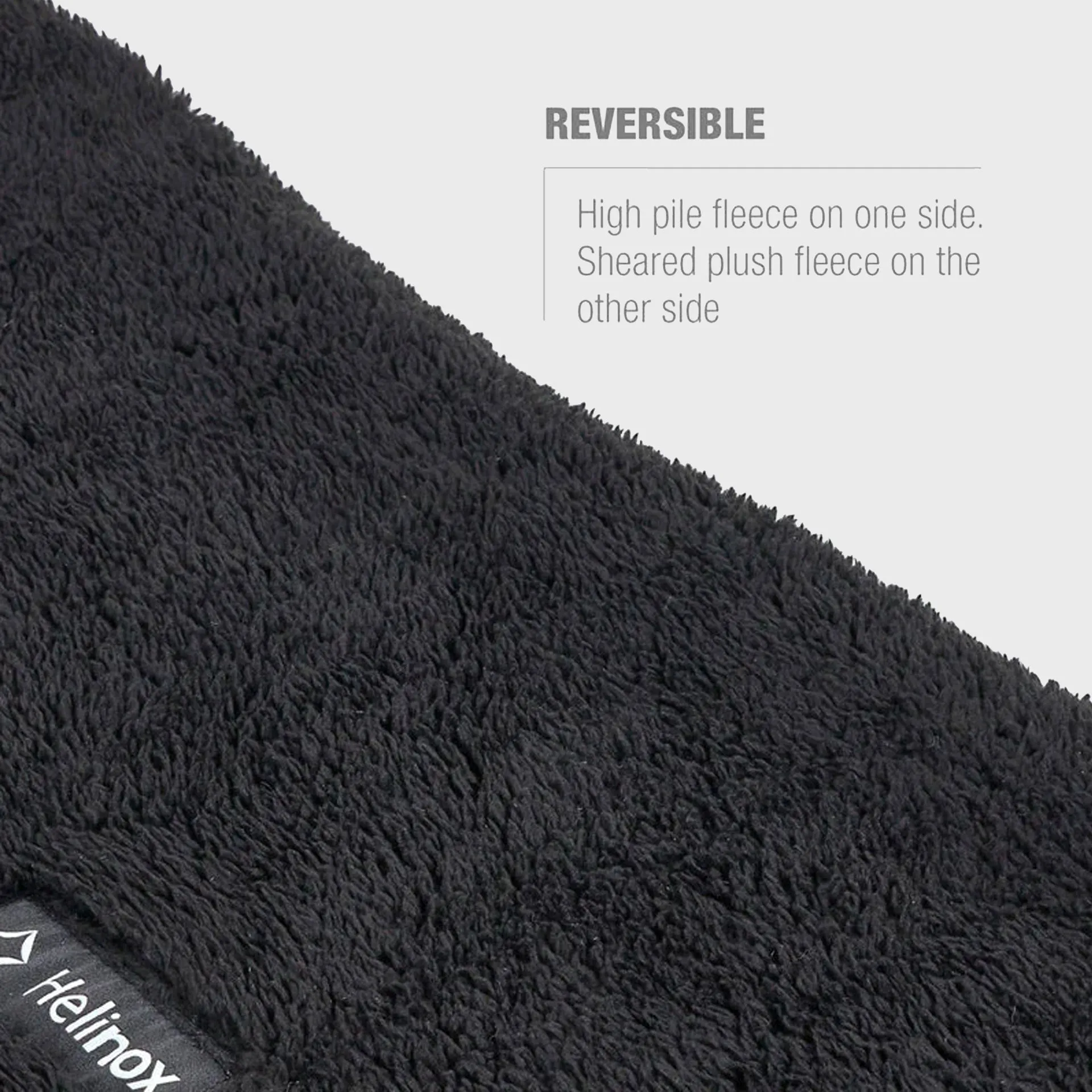 Helinox Reversible Cot Warmer Long - Black Fleece