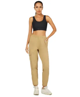 HUGE SPORTS High Waisted Hiking Pants for Women - Khaki