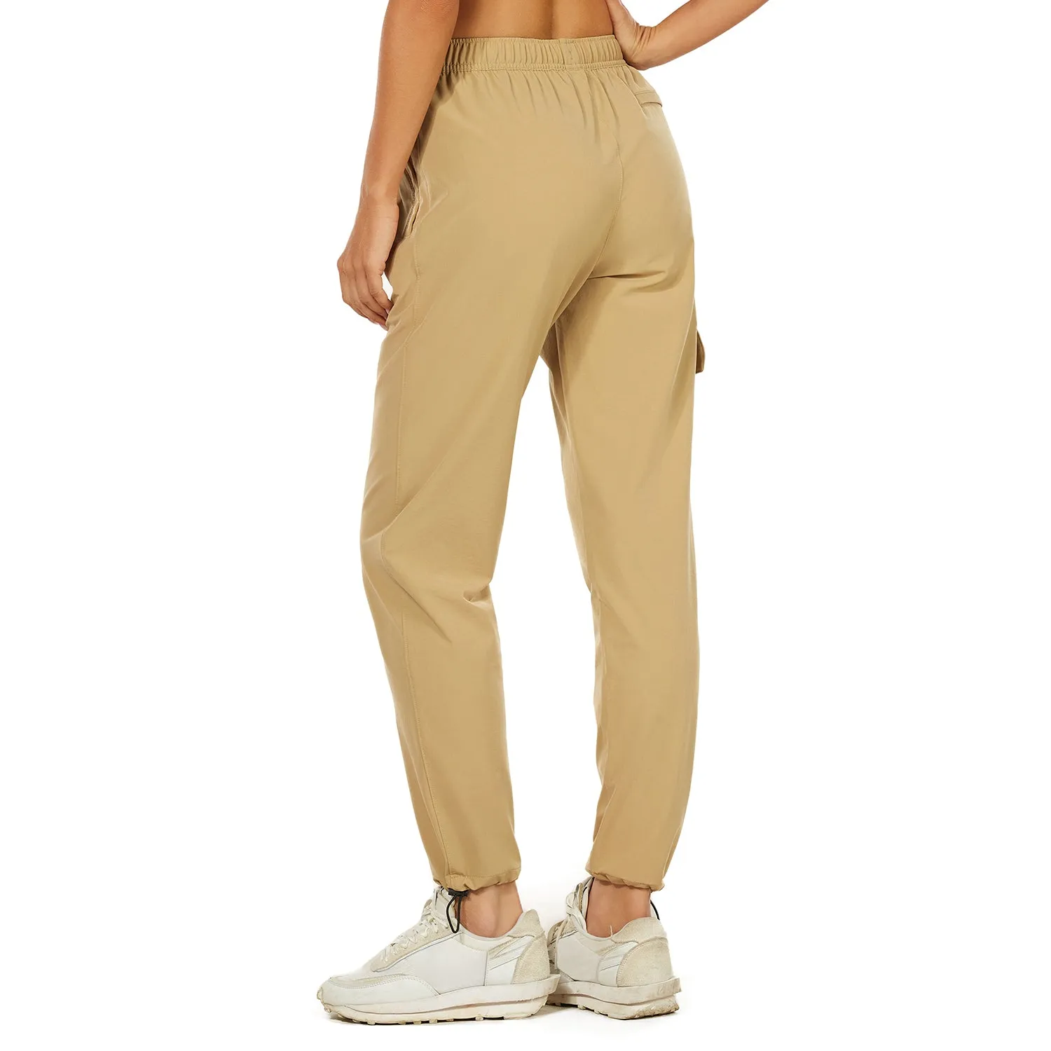 HUGE SPORTS High Waisted Hiking Pants for Women - Khaki