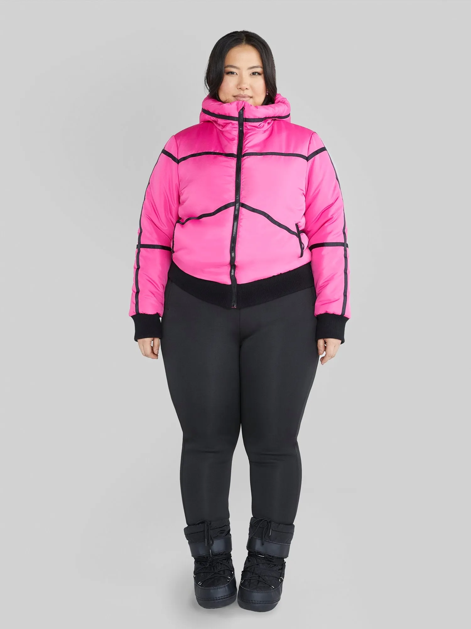 Janika Hooded Ski Puffer Coat