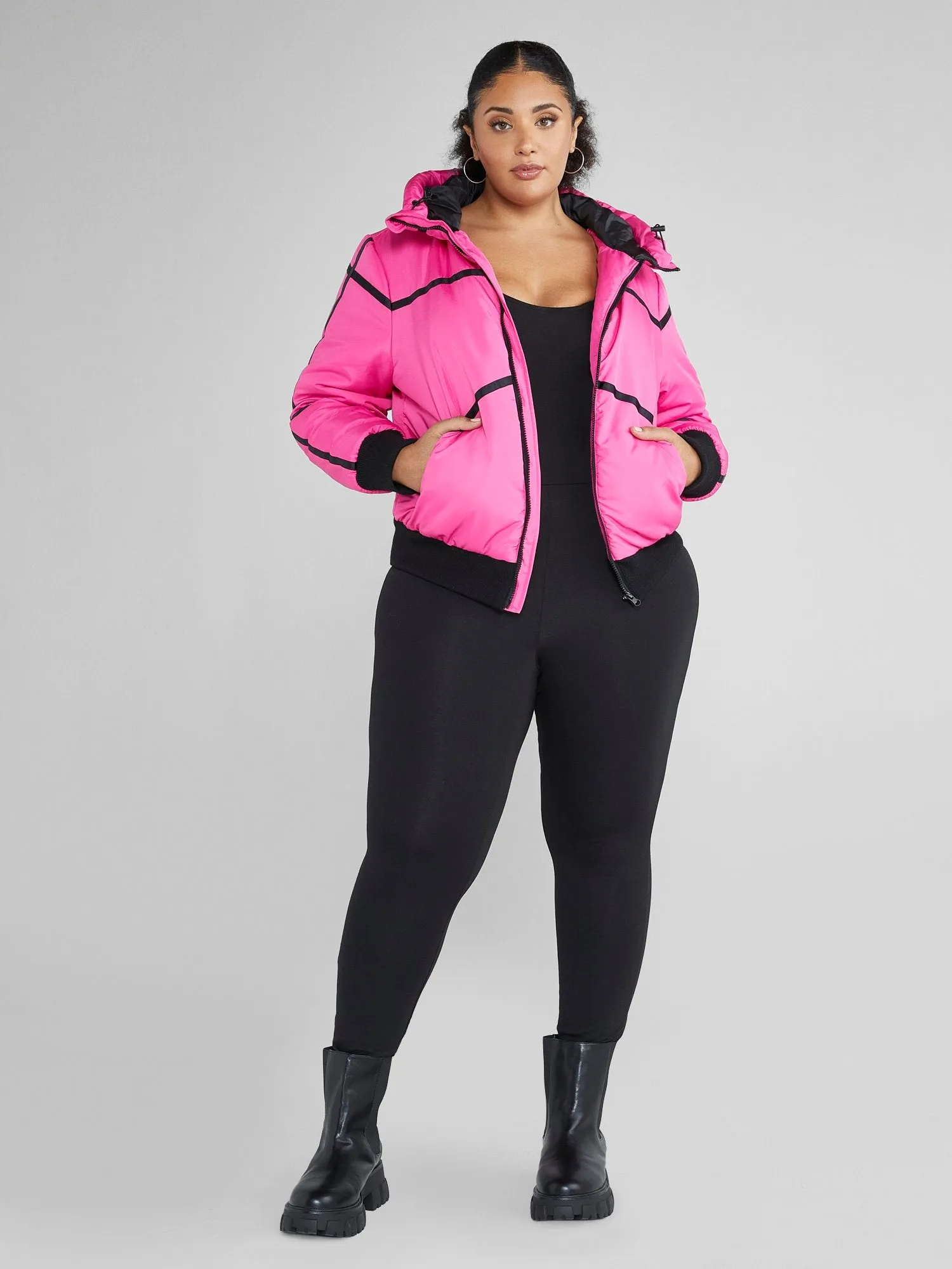 Janika Hooded Ski Puffer Coat