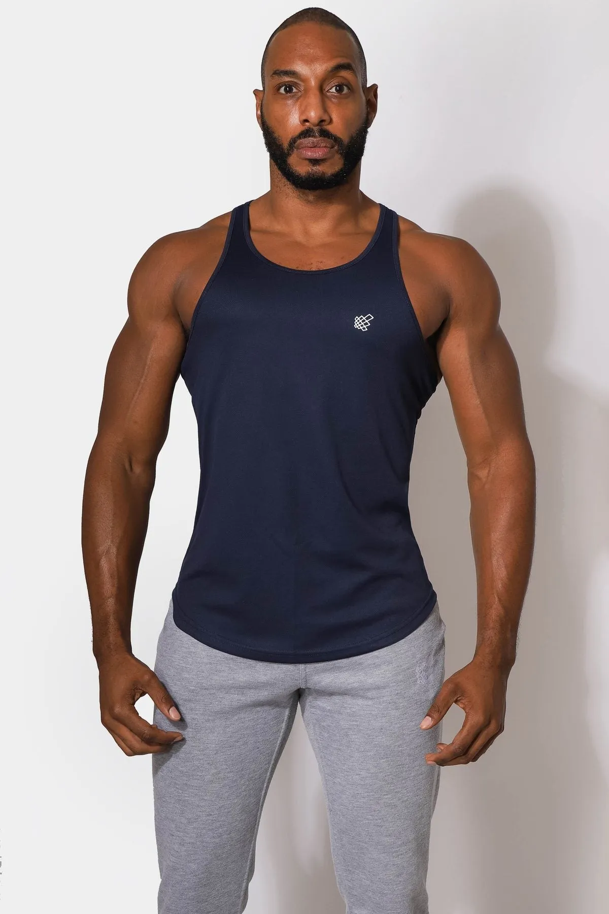 Jed North Microfiber Dri-fit tank navy