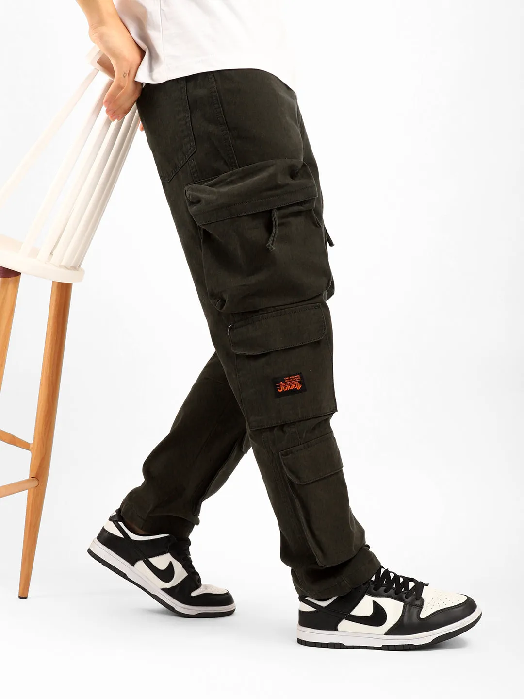 Kyubic Olive Green Cargo Pants