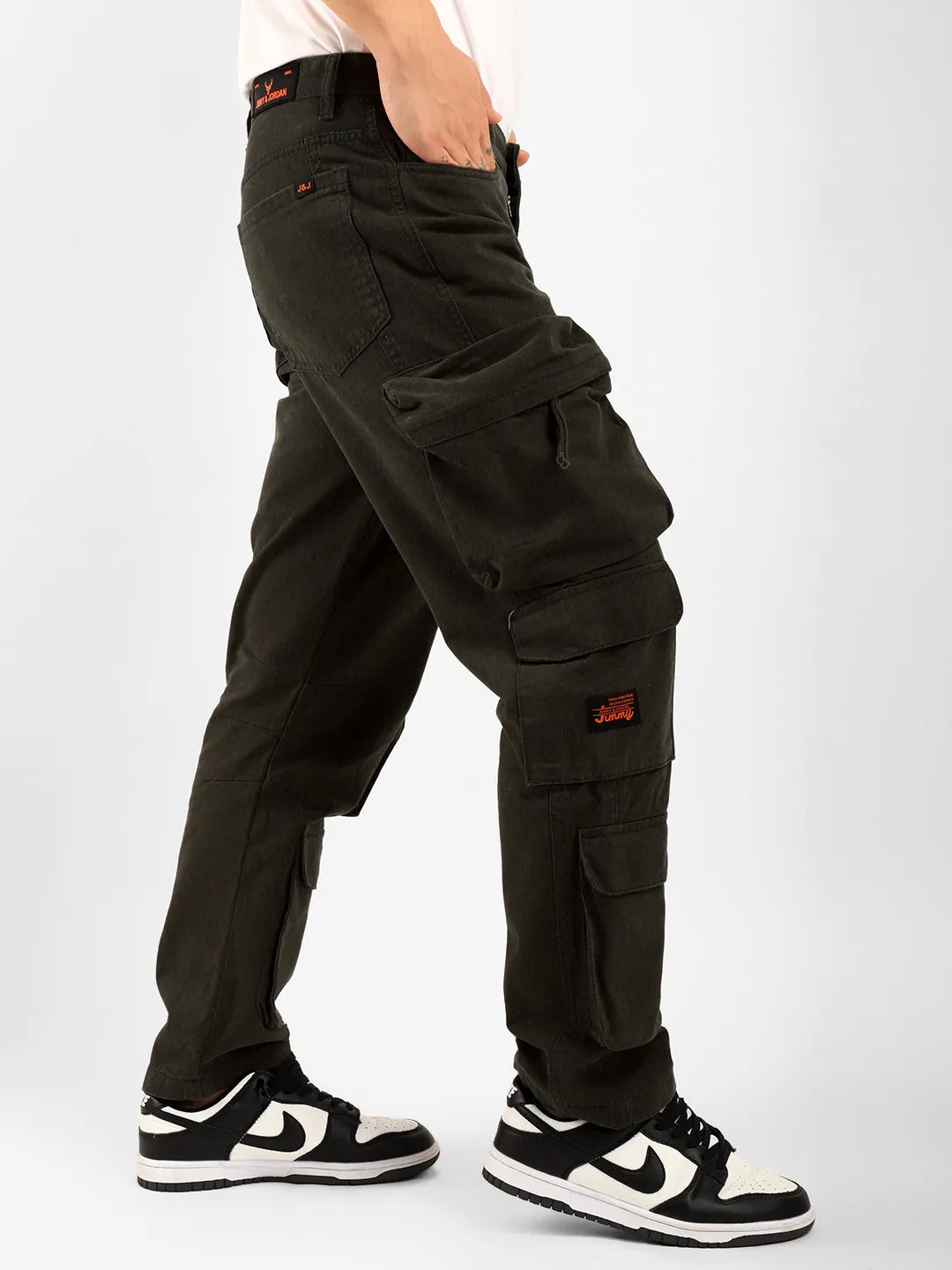 Kyubic Olive Green Cargo Pants