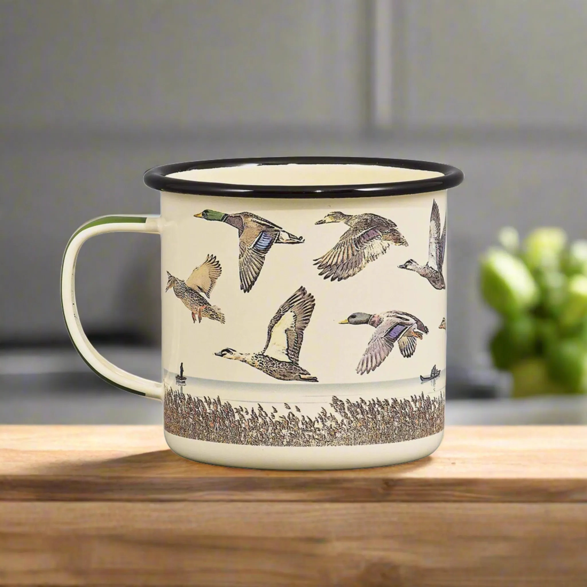 'Lakes & Ducks' Enamel Mug 25% OFF