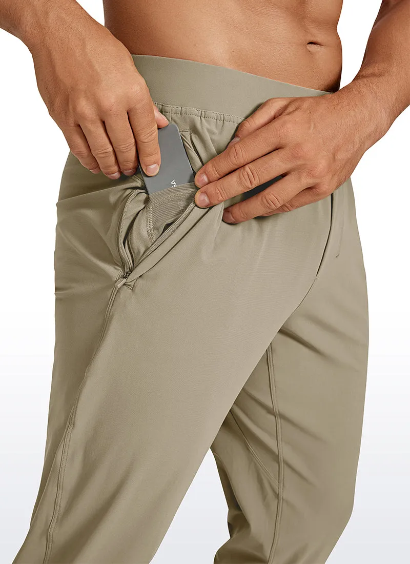 Lightweight Quick Dry Slim-Fit Joggers 29"-Zipper Pockets