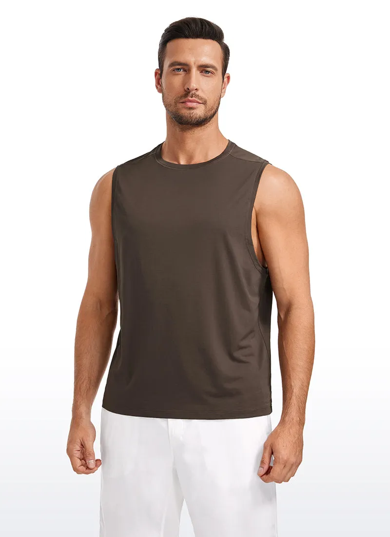 Lightweight Quick Dry Tank Tops Round Neck