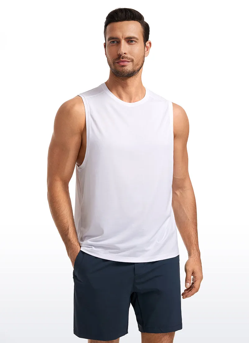 Lightweight Quick Dry Tank Tops Round Neck