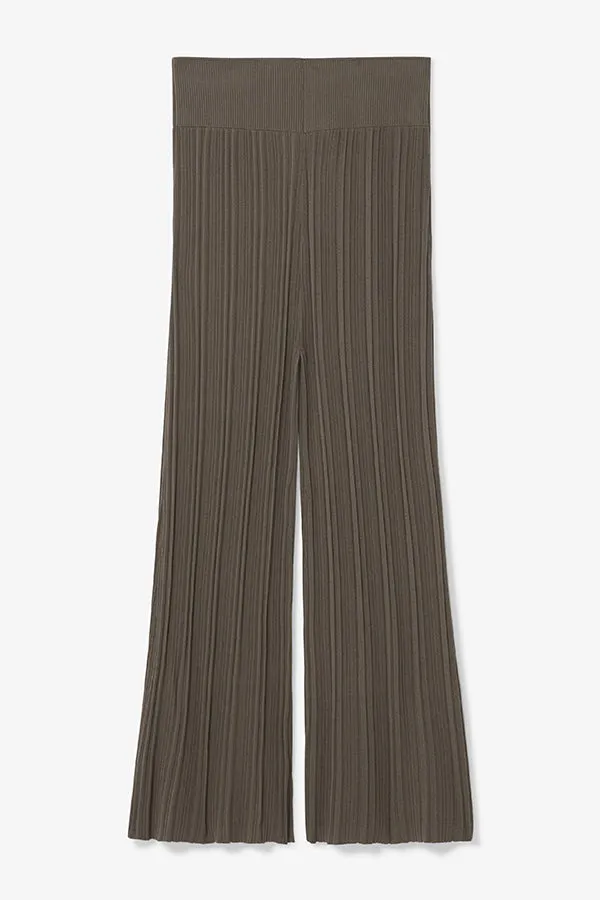 Marijane Pant - Textured Knit :: Light Ash