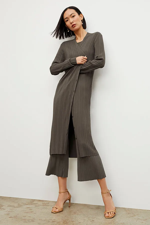 Marijane Pant - Textured Knit :: Light Ash