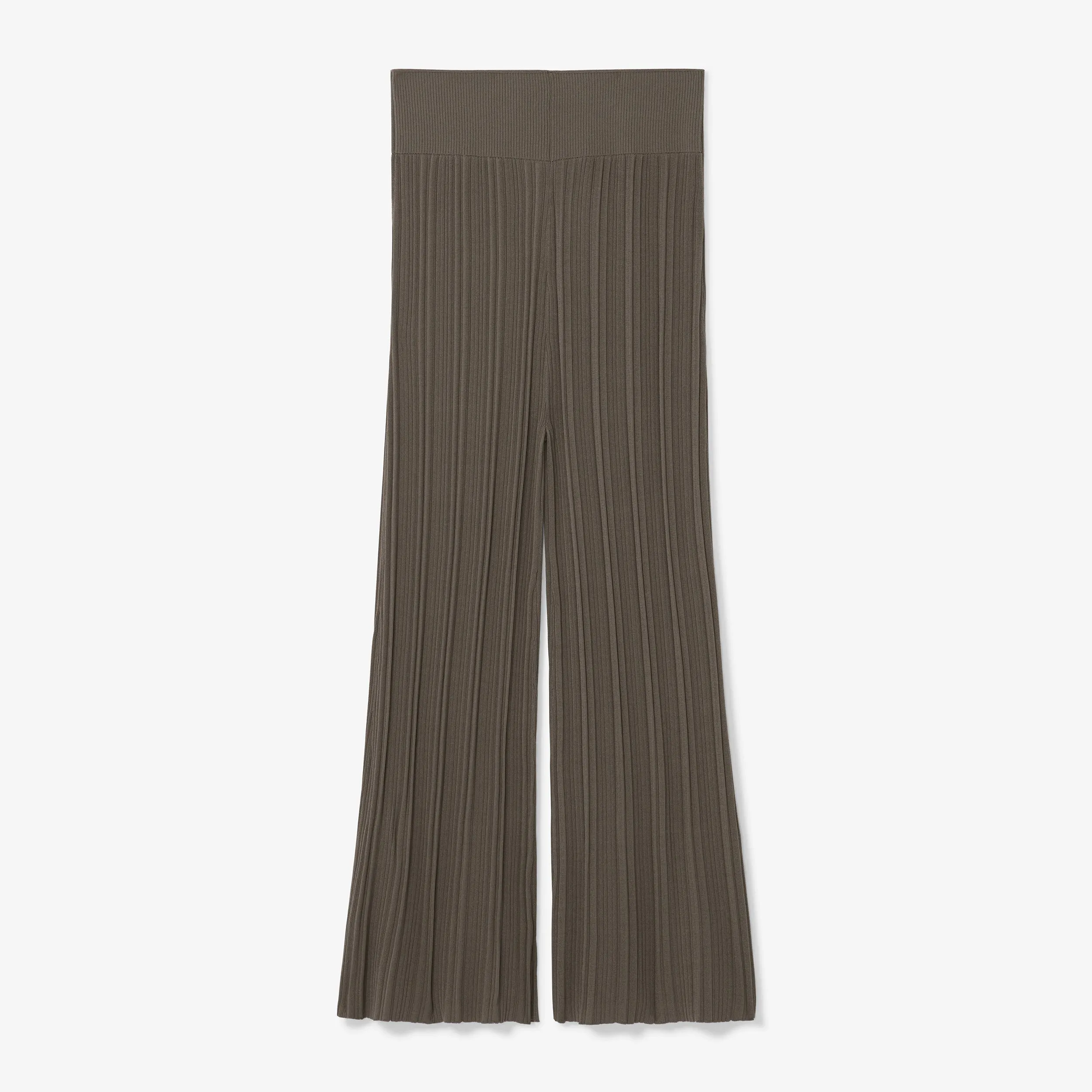 Marijane Pant - Textured Knit :: Light Ash