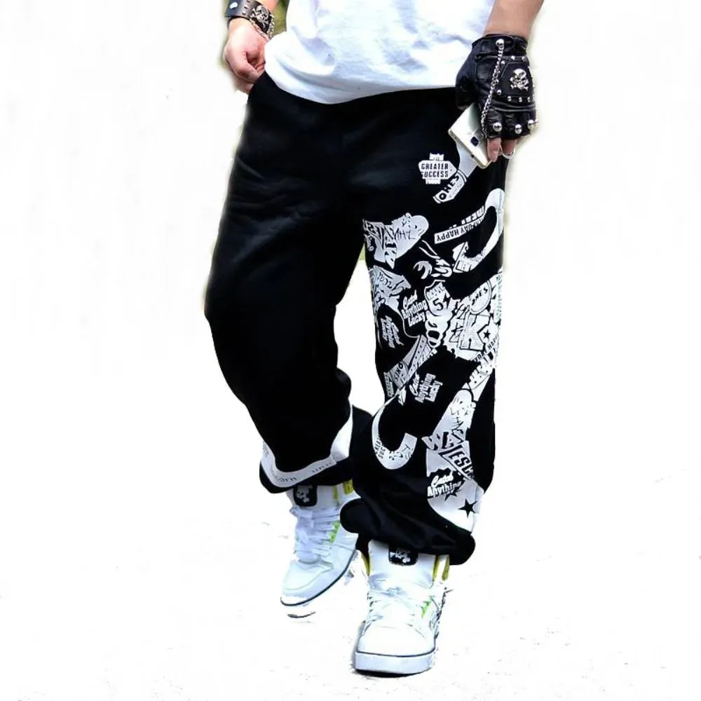 Men's Sweatpants Loose Board Sports Trousers Wide Legs Pants Baggy Track Bottoms