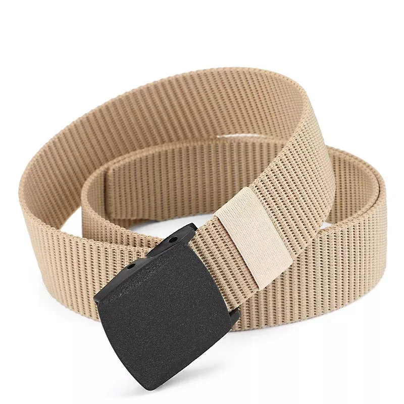 Men's Tactical Belt Heavy Duty Webbing Belt Adjustable Nylon Belt