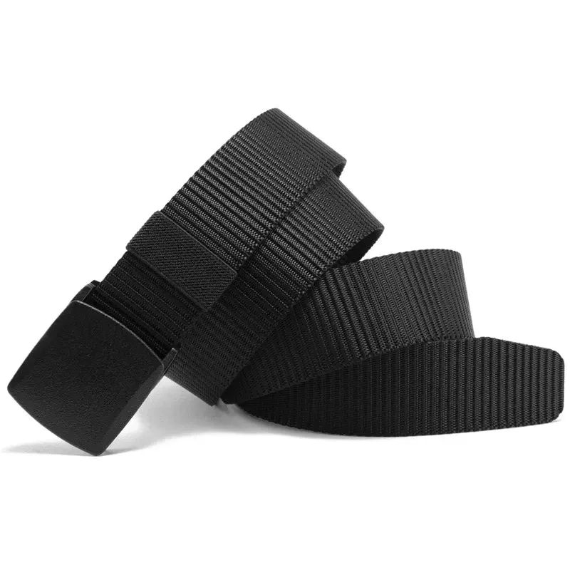 Men's Tactical Belt Heavy Duty Webbing Belt Adjustable Nylon Belt