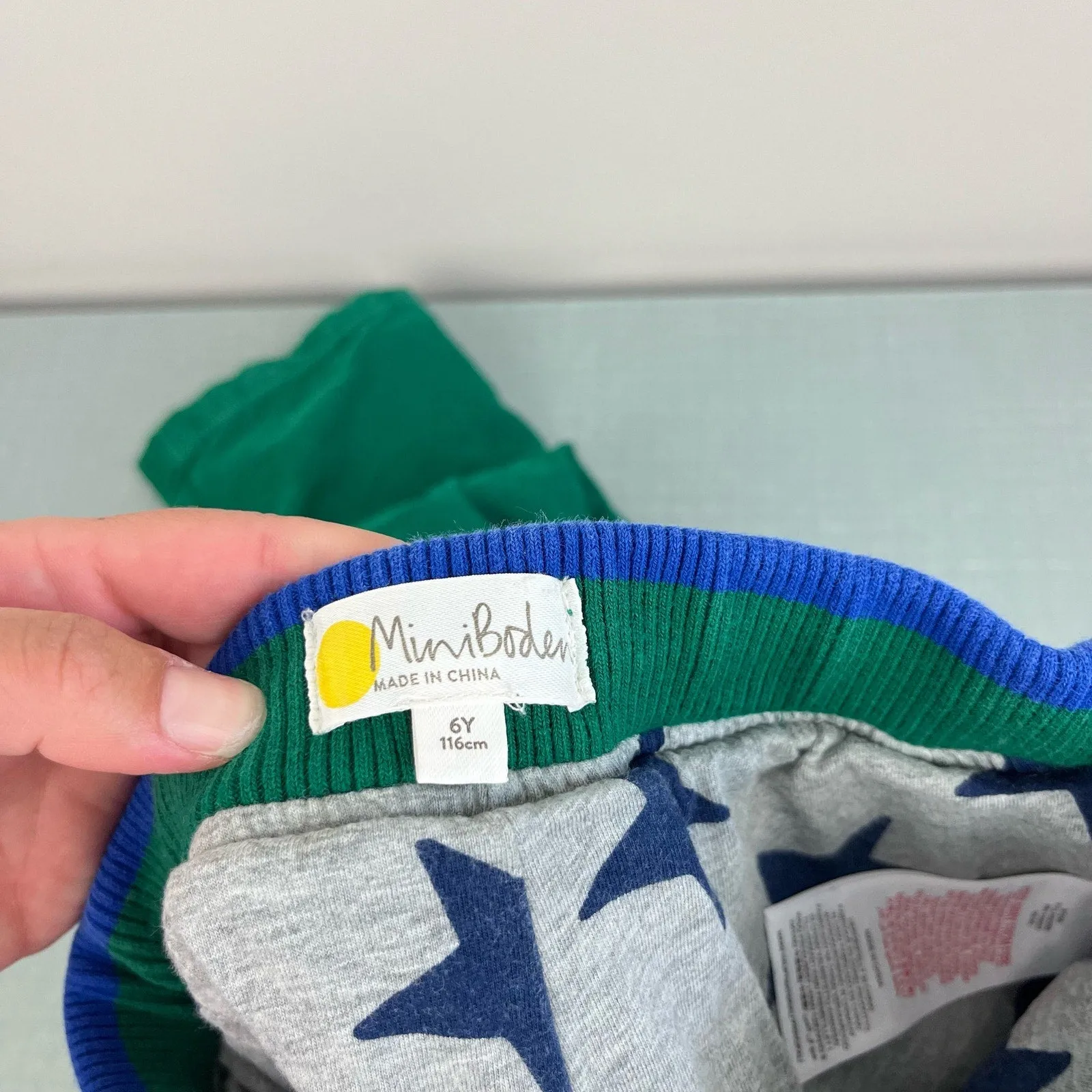 Mini Boden Cosy Lined Cargo Pants Highland Green 6