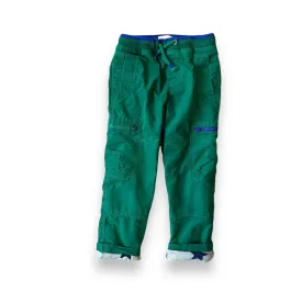 Mini Boden Cosy Lined Cargo Pants Highland Green 6