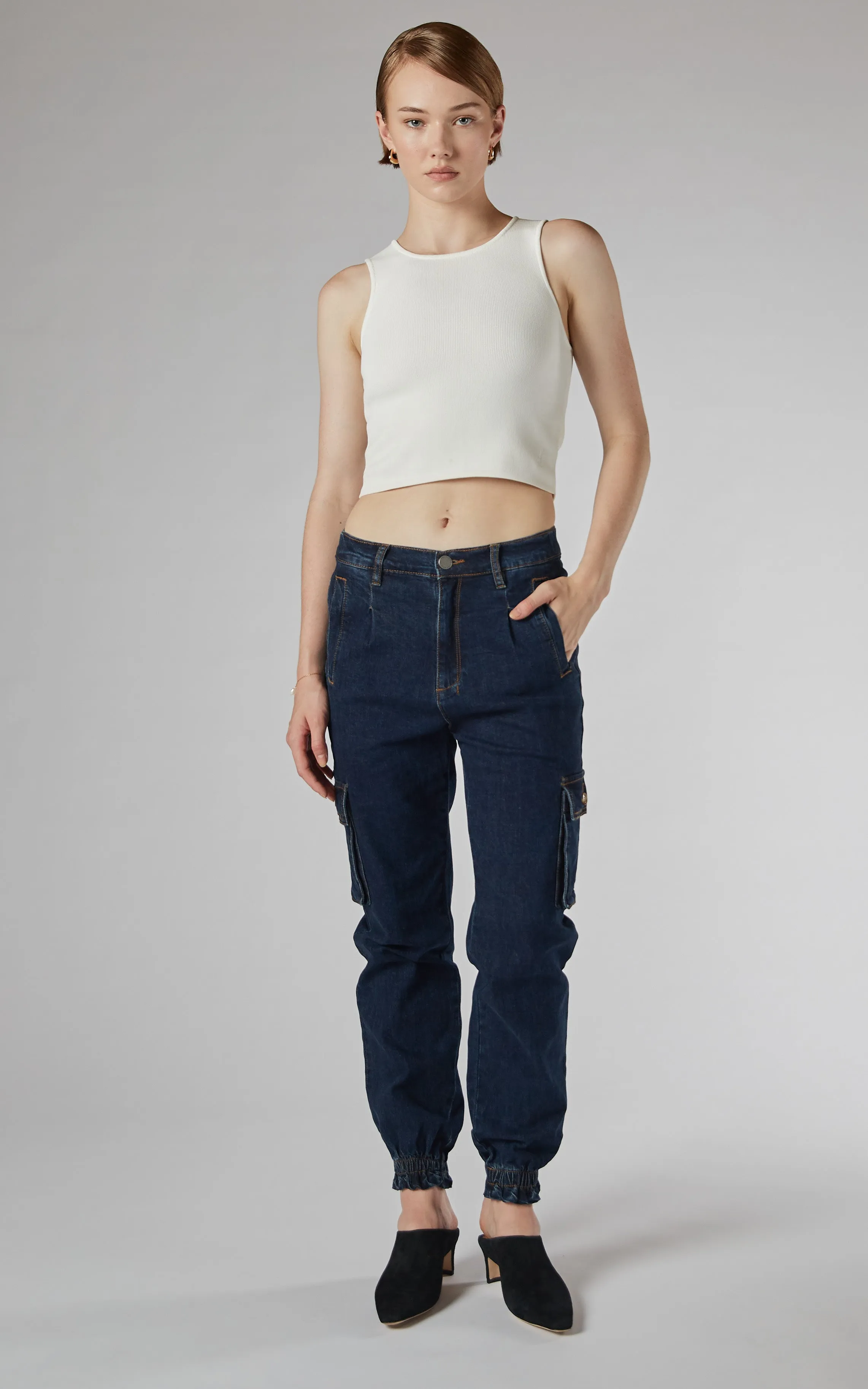 Mora Cargo Denim Pants