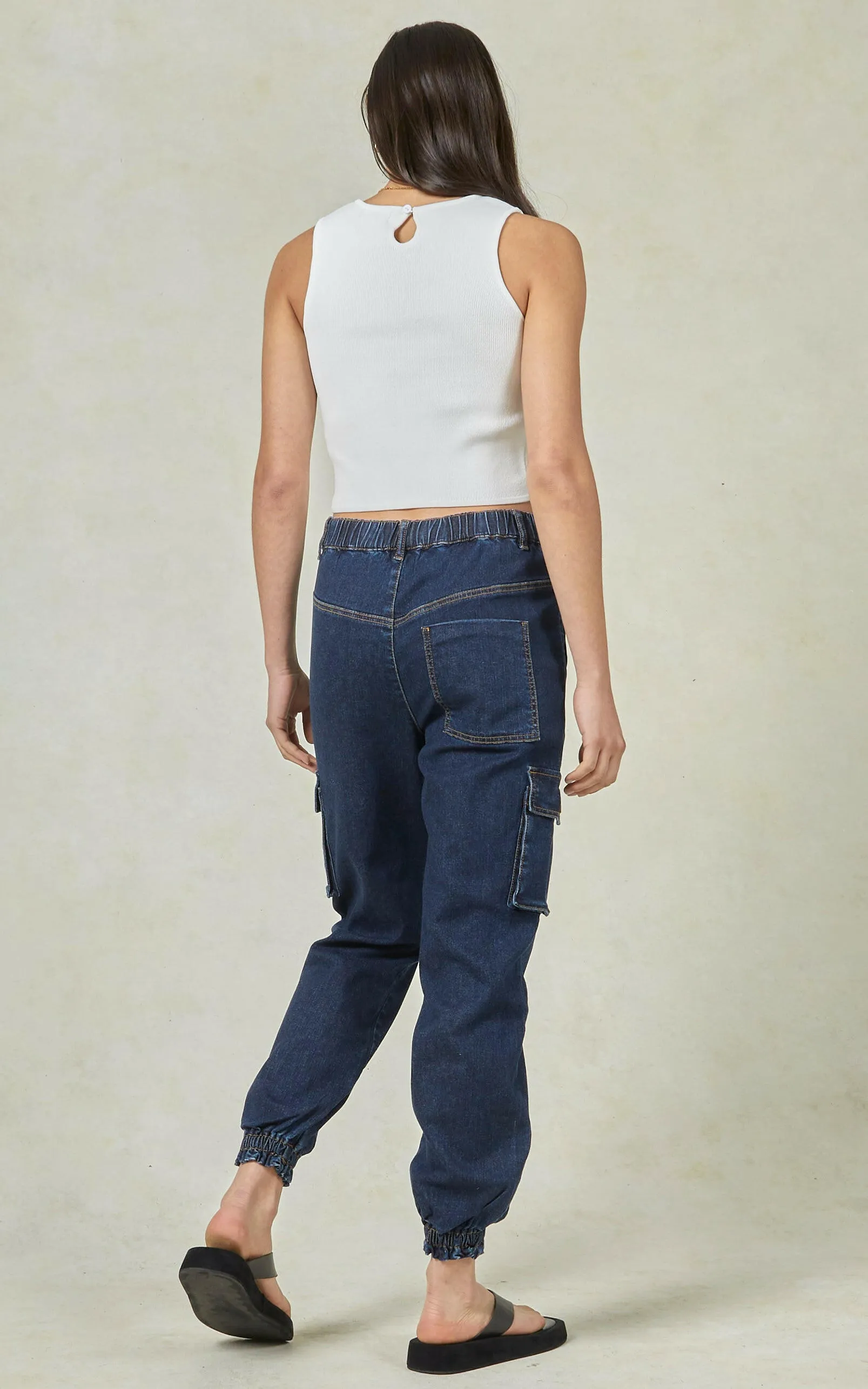 Mora Cargo Denim Pants