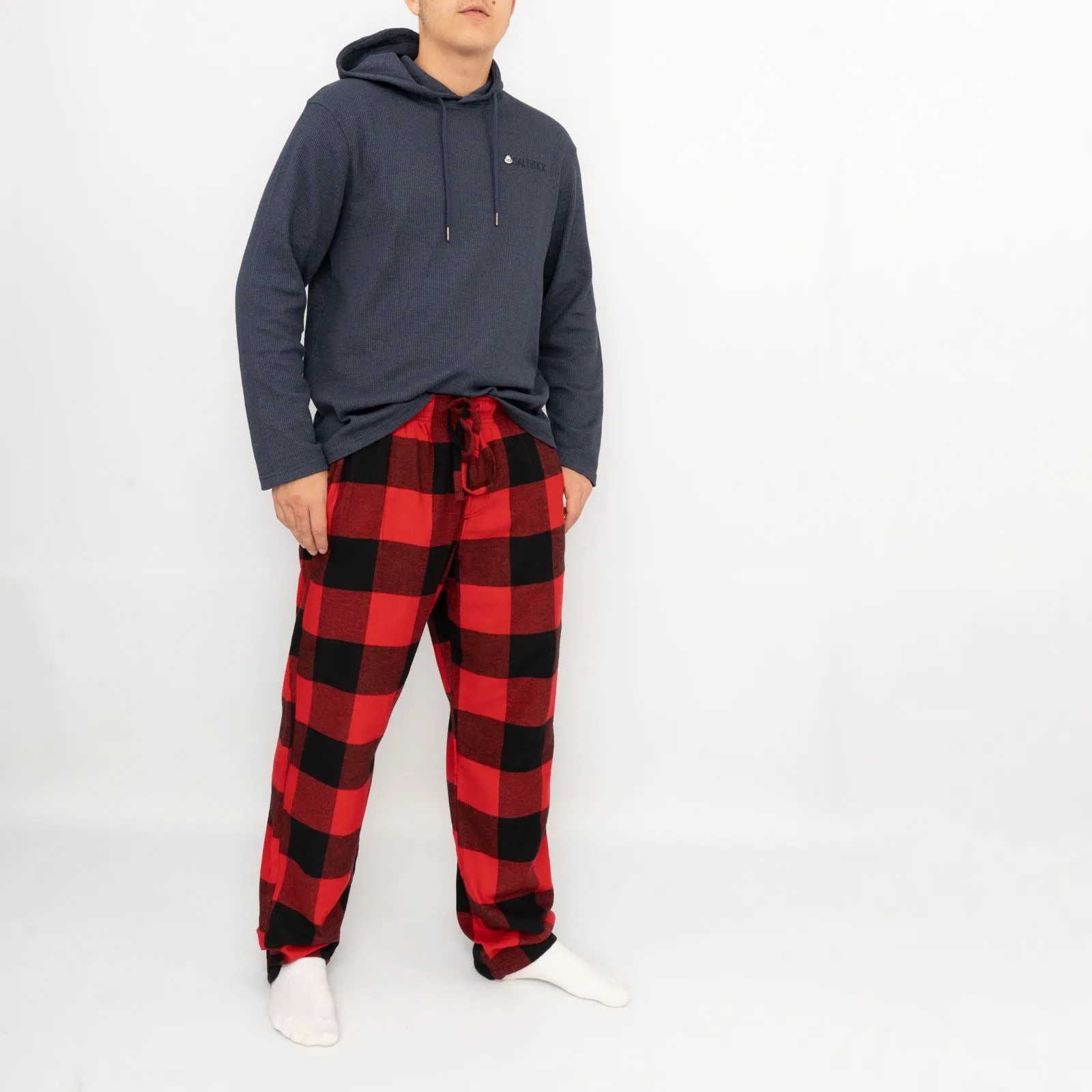 Old Navy Mens Red Plaid Tartan PJ Pants Pyjama Bottoms