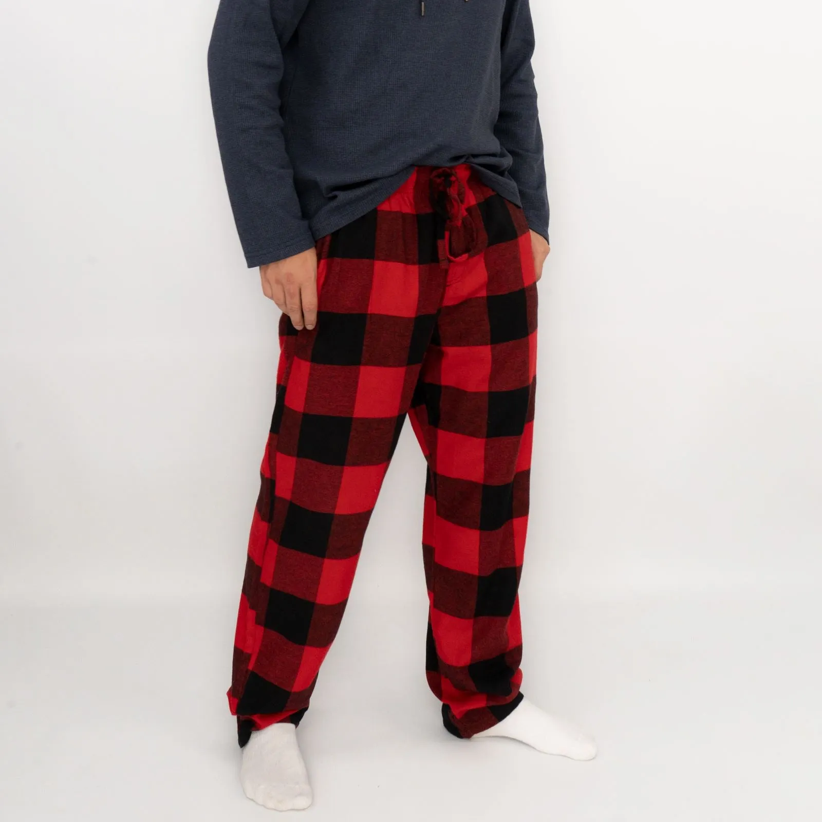 Old Navy Mens Red Plaid Tartan PJ Pants Pyjama Bottoms