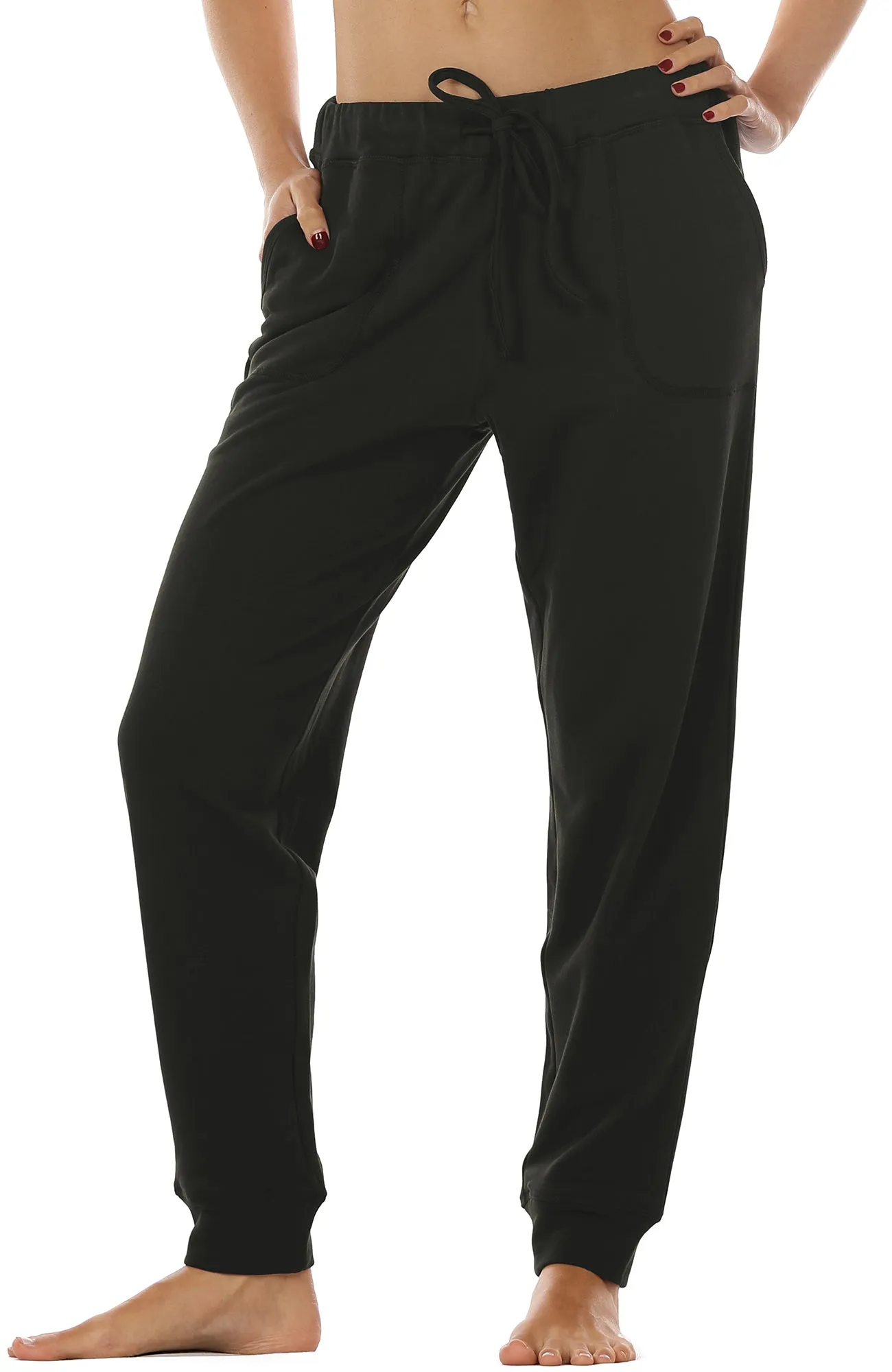 P40 icyzone Women's Active Joggers Sweatpants - Athletic Yoga Lounge Pants with Pockets