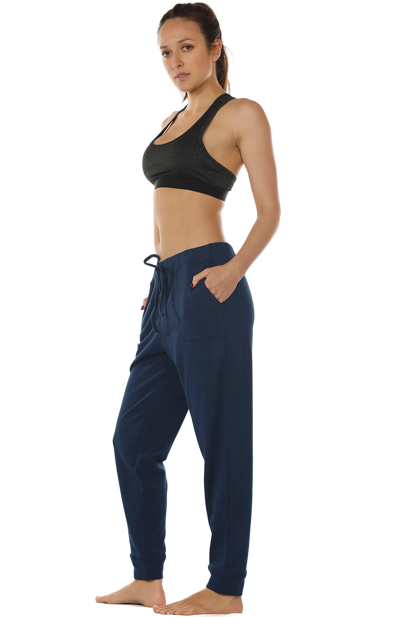 P40 icyzone Women's Active Joggers Sweatpants - Athletic Yoga Lounge Pants with Pockets