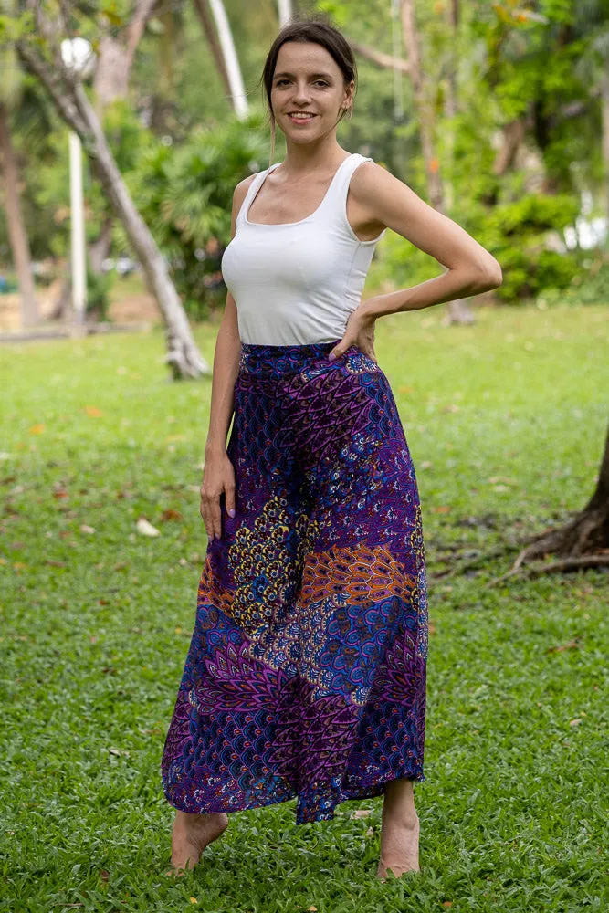 Purple Ripple Palazzo Pants