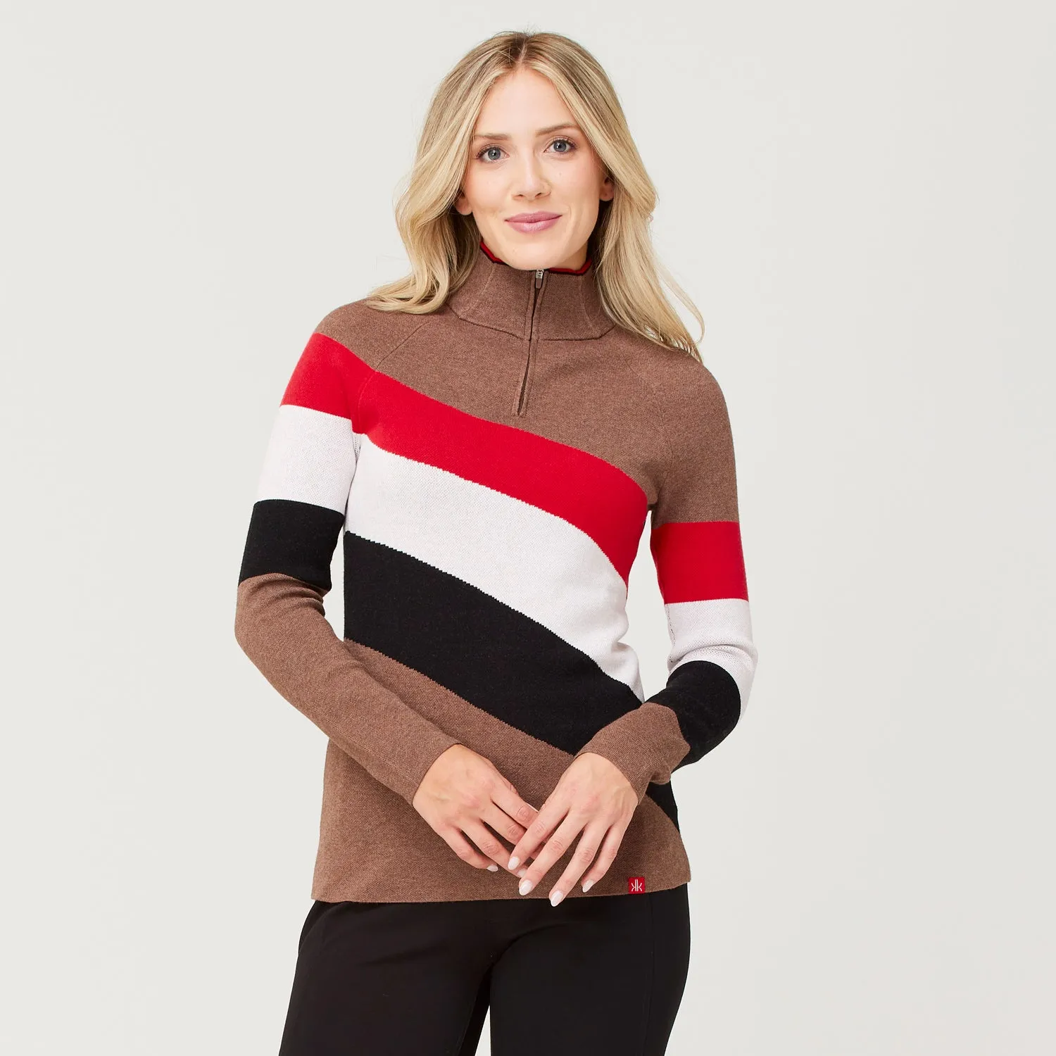 Riva Zip Neck Sweater