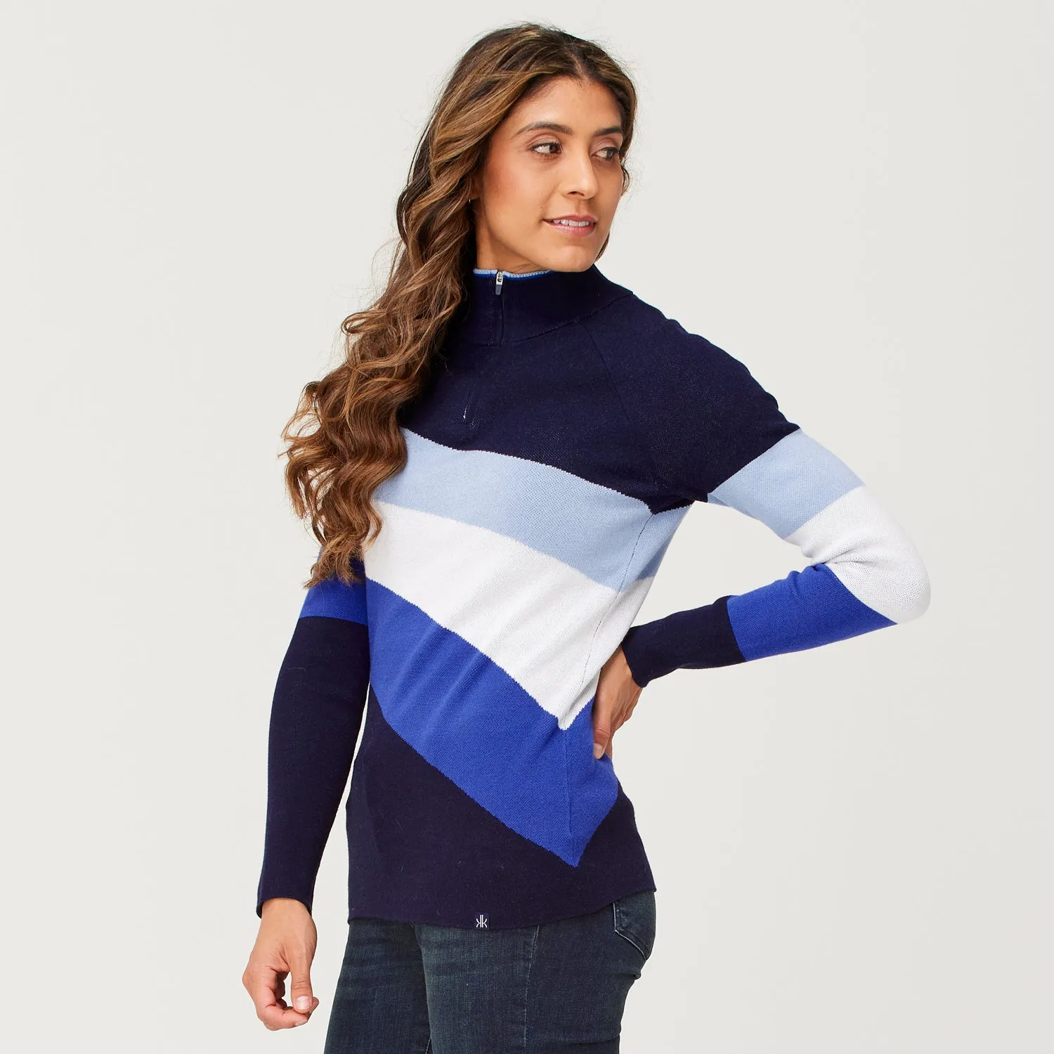 Riva Zip Neck Sweater