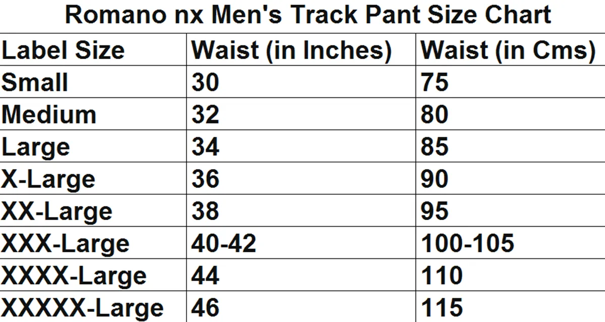 Romano nx Men's 100% Cotton Joggers Trackpants with Two Side Zipper Pockets in 4 Colors