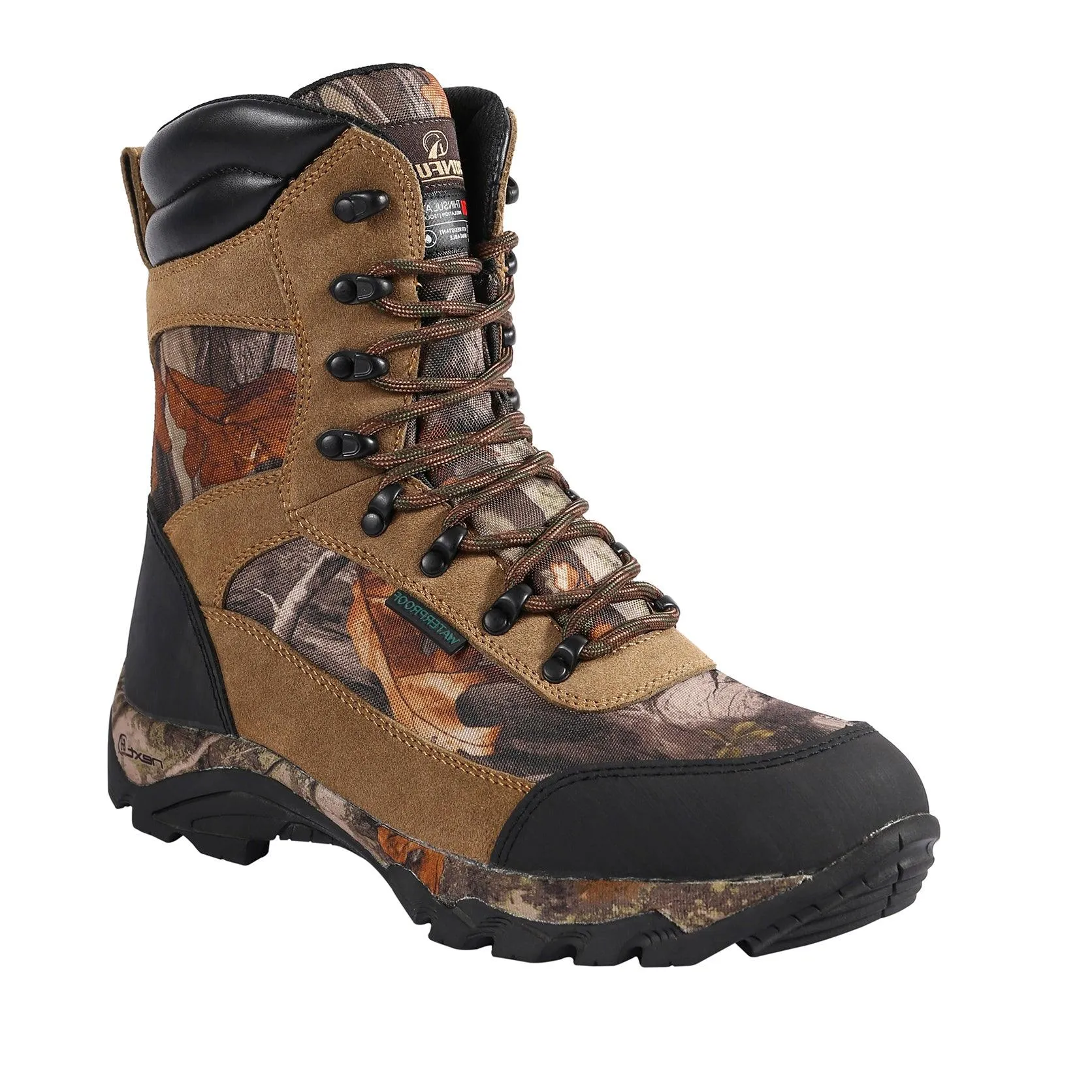 RUNFUN Men's 9" Hunting Boot Camo Waterproof Tactical Boot RF2305-9SG1