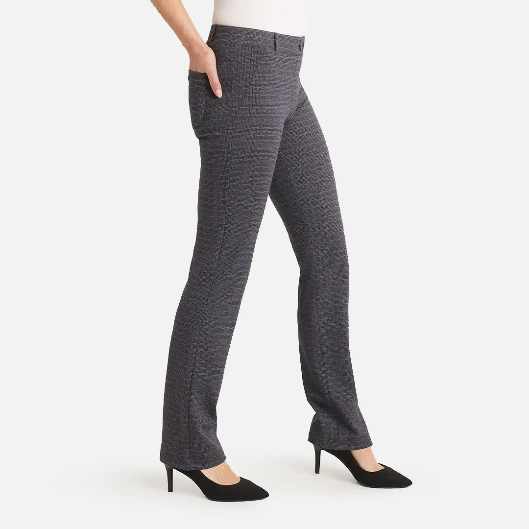 Straight Leg | Two-Pocket Straight-Leg Dress Pant Yoga Pants (Inkwell Deco)