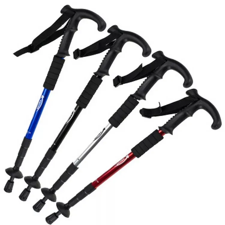 Ultra-light Aluminum Alloy Folding Stick for Hiking, Trekking