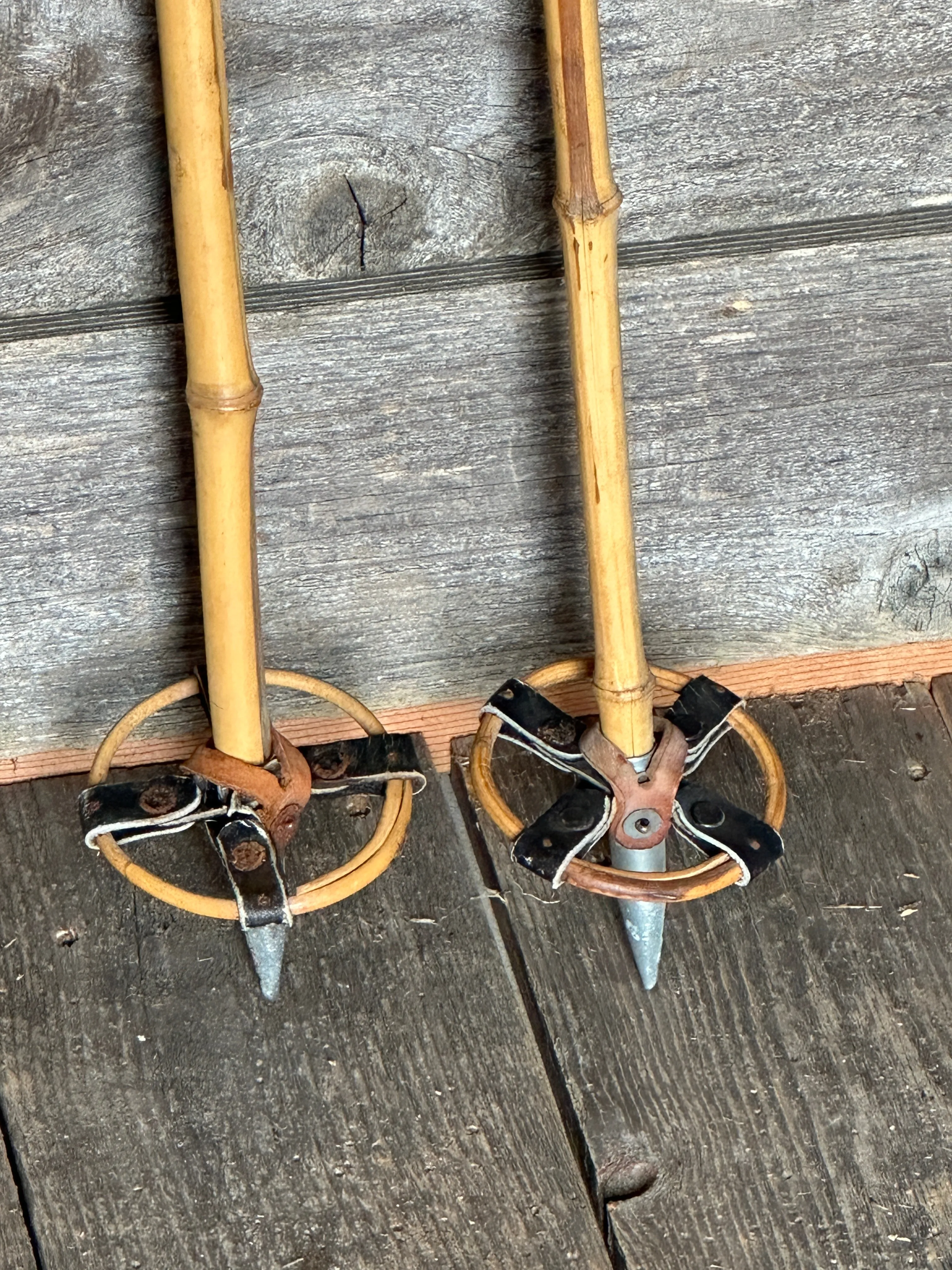 Vintage Bamboo - Childrens Ski Poles