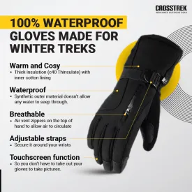 Waterproof Trekking Gloves with Thinsulate Insulation