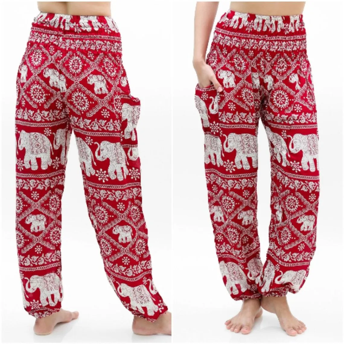 Women Boho ELEPHANT Pants - Hippie Pants Yoga