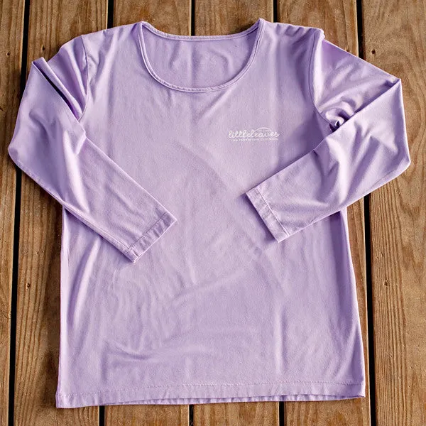 Womens Sun Protective Shirt-Mulberry Purple Gray